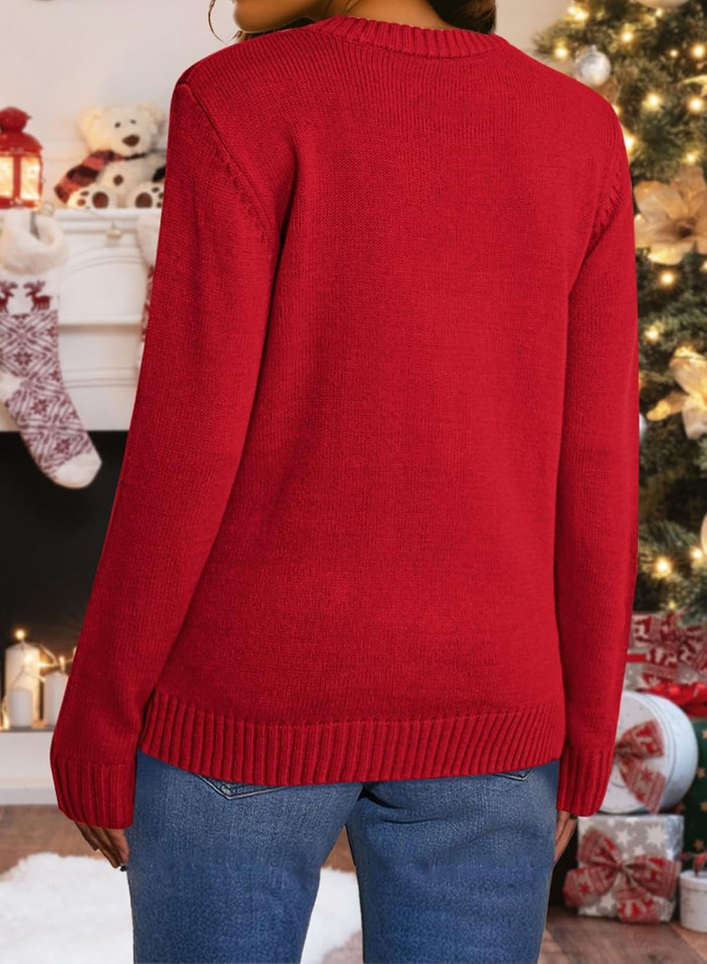 Christmas Cat Knit Sweater, view 6
