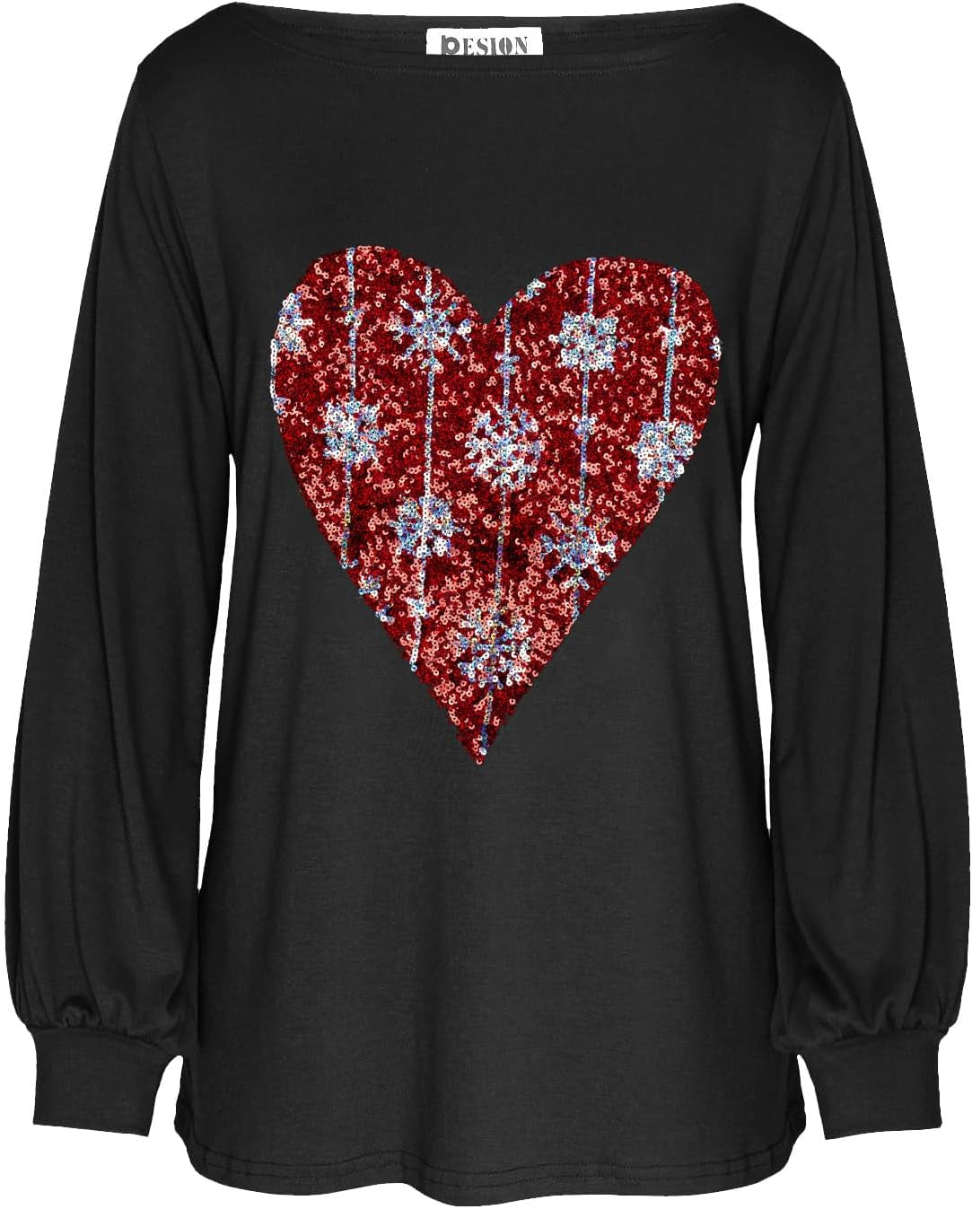 Plaid Heart Christmas Top