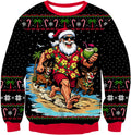 Surfing Santa Christmas Sweatshirt