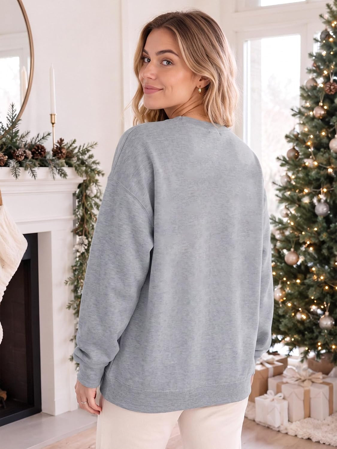 Griswold Illumination Oversized Christmas Sweatshirt, view 6