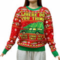Where Do You Think Tree Ugly Christmas Sweater