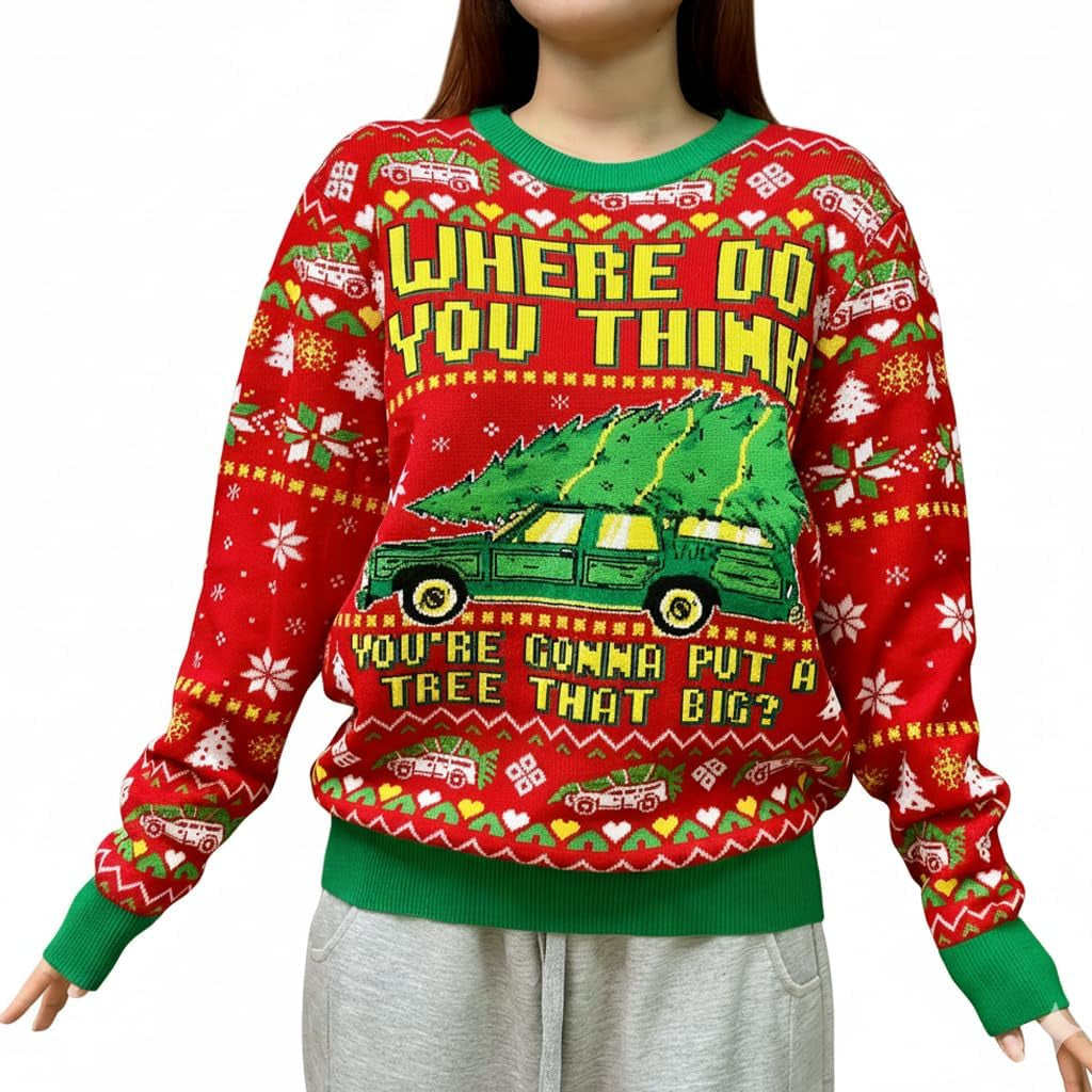 Where Do You Think Tree Ugly Christmas Sweater