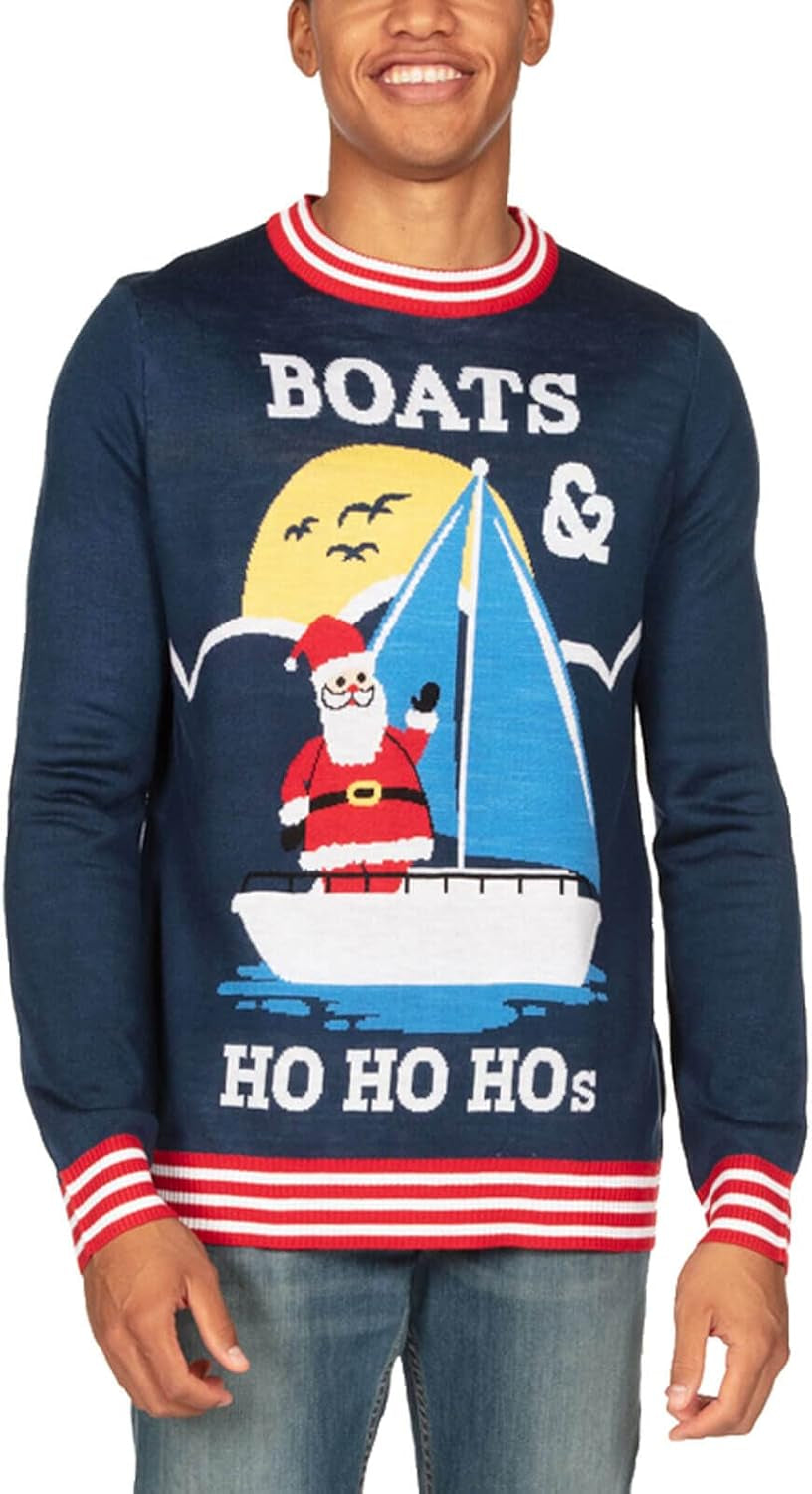Boats and Ho Ho Hos Ugly Christmas Sweater