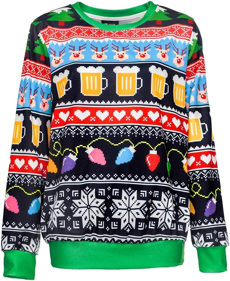 Beer Fair Isle Ugly Christmas Sweatshirt