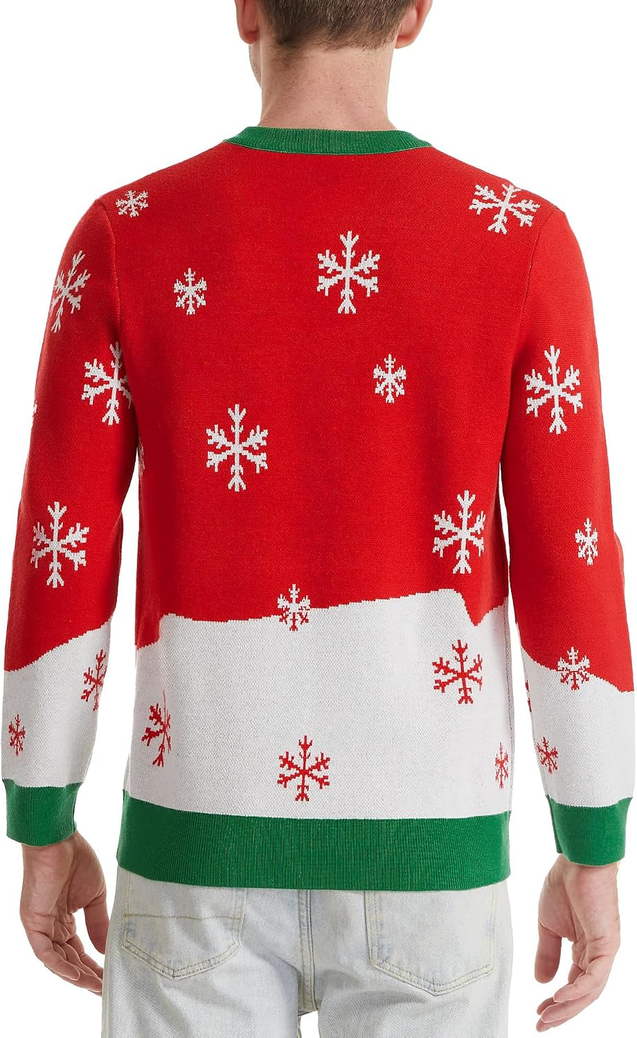 Wacky Snowman Ugly Christmas Sweater, view 2