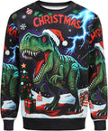 Christmas T-Rex Ugly Sweatshirt