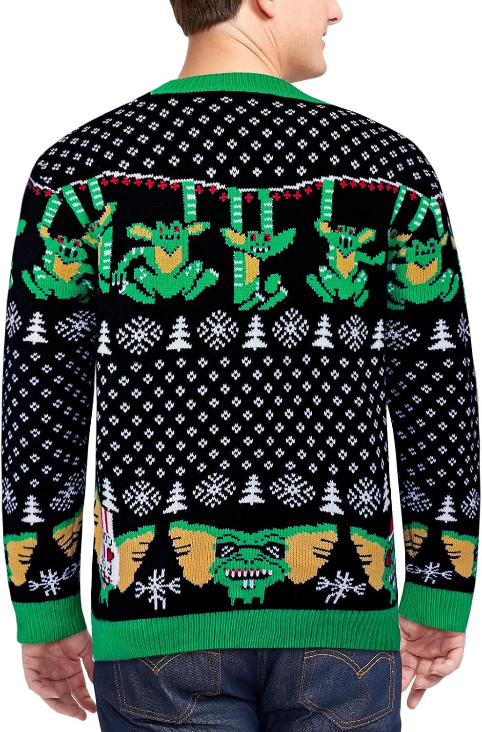 Gremlin Pattern Ugly Christmas Sweater, view 5