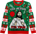 Go Jesus It's Your Birthday Ugly Christmas Sweater
