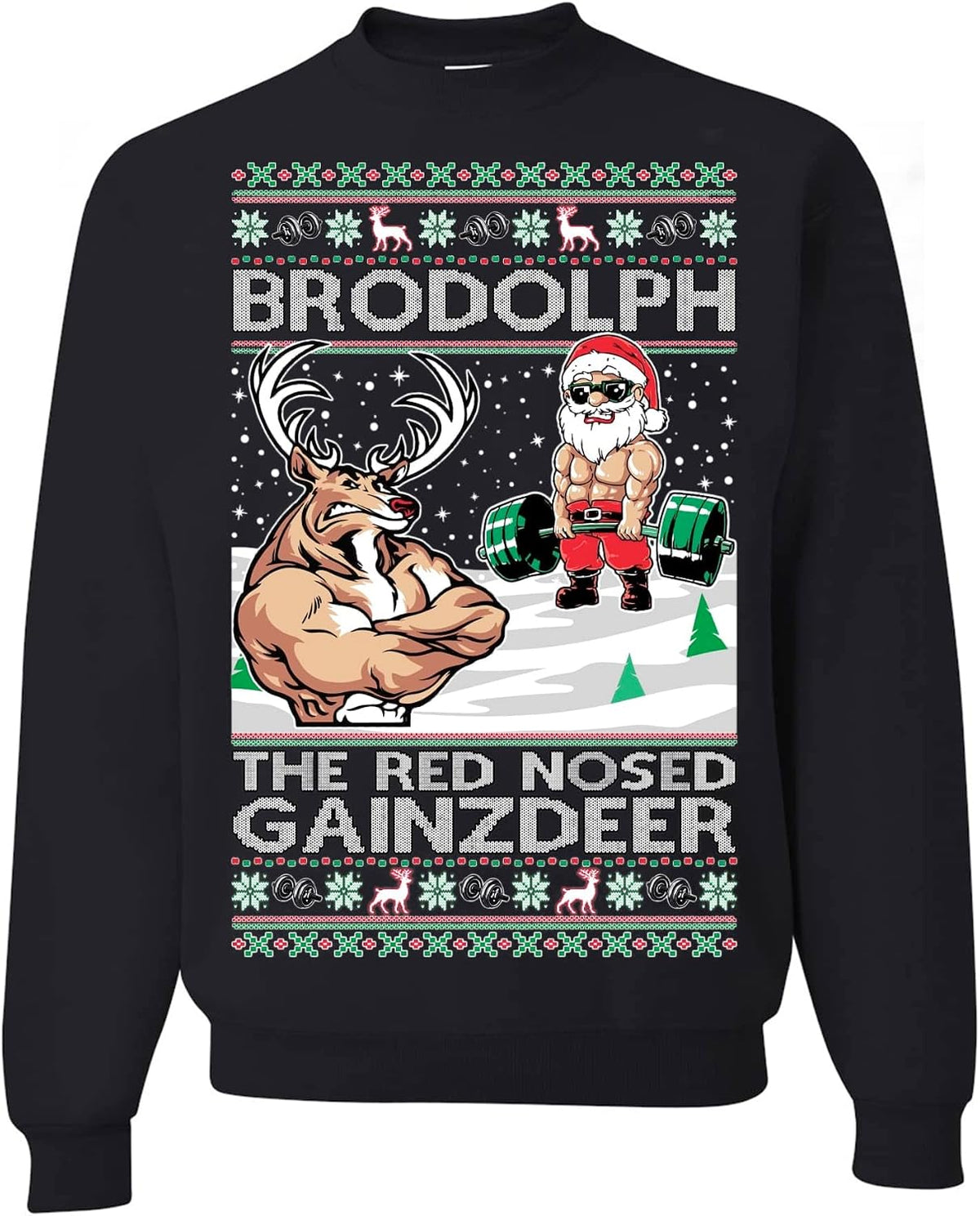 Red Nosed Gainzdeer Christmas Sweatshirt