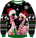 Flamingo Couple Christmas Sweatshirt