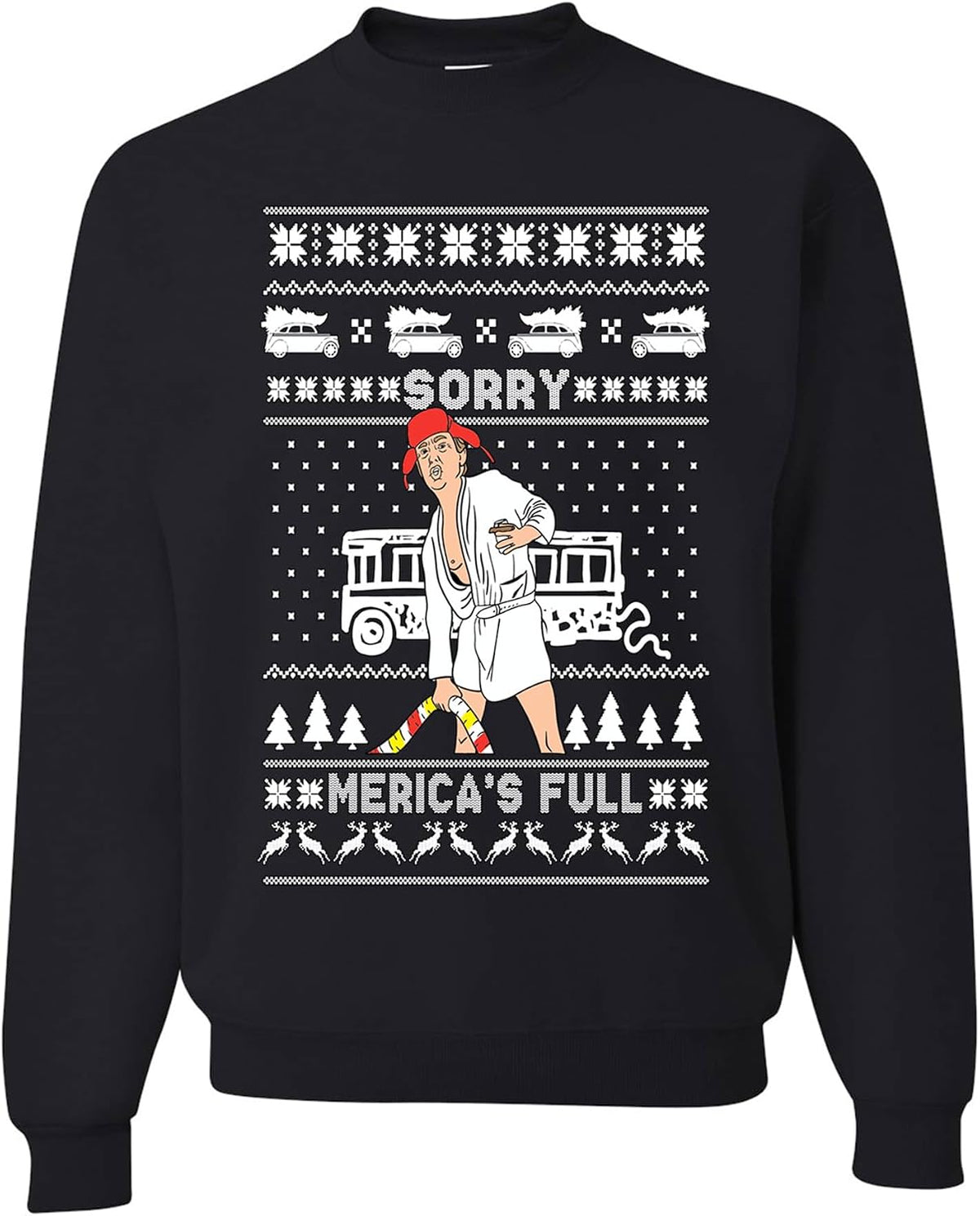 Sorry Merica's Full Christmas Sweatshirt, view 28