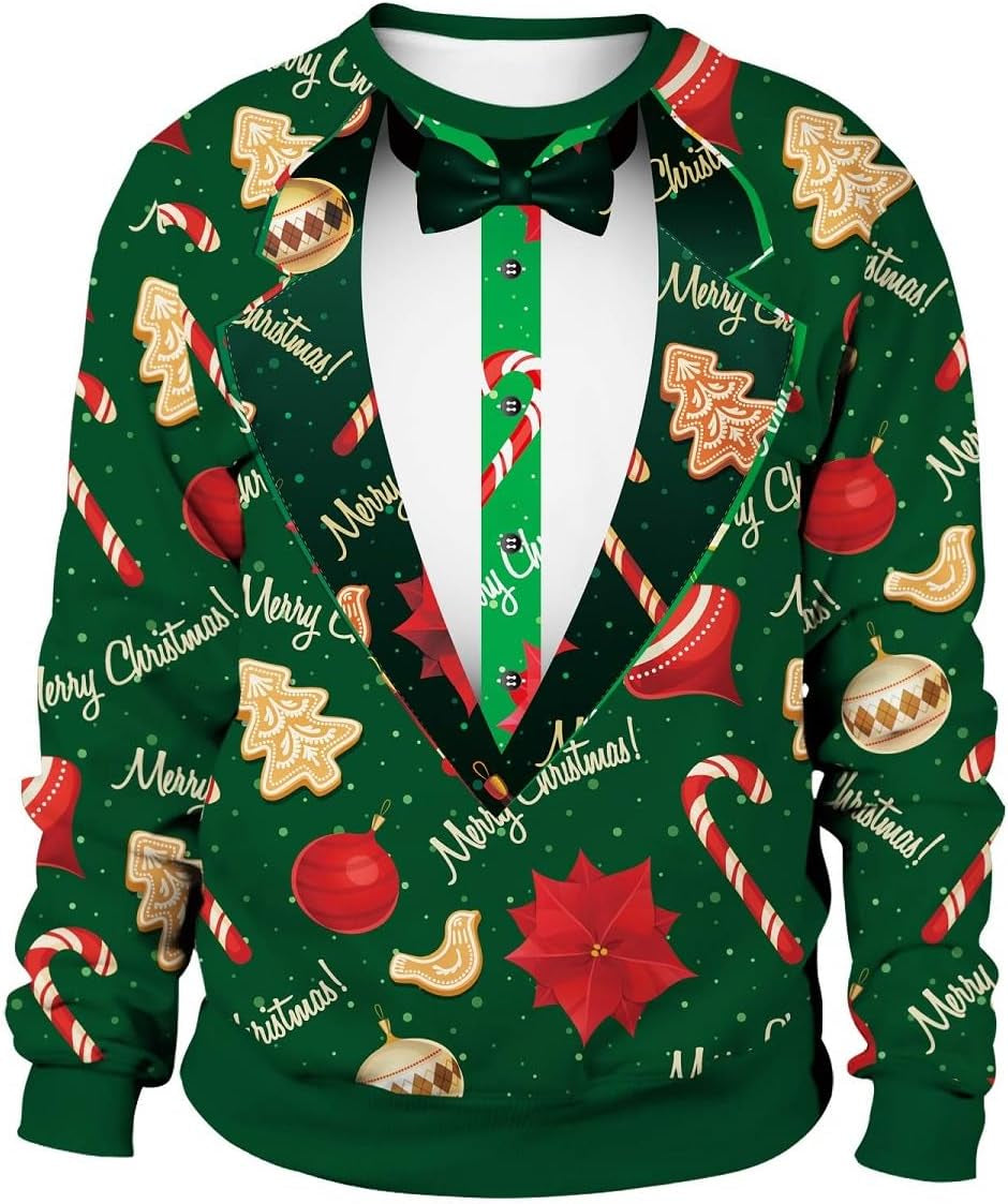 Christmas Tuxedo Ugly Sweatshirt