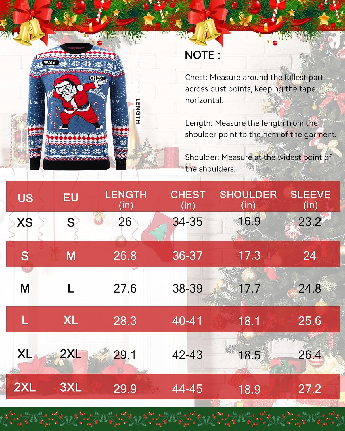 Dabbing Santa Ugly Christmas Sweater, view 5