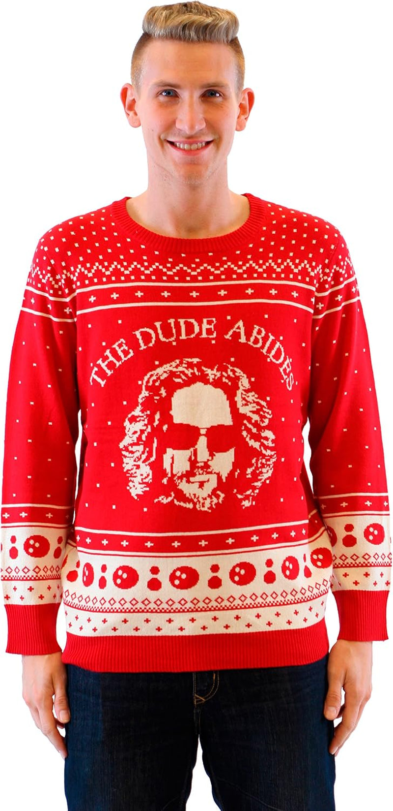 The Dude Abides Ugly Christmas Sweater, view 2