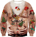 Ho Ho Ho Belly Illusion Christmas Sweatshirt