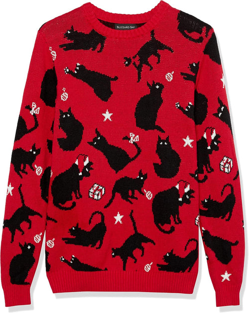 Black Cat Ugly Christmas Sweater