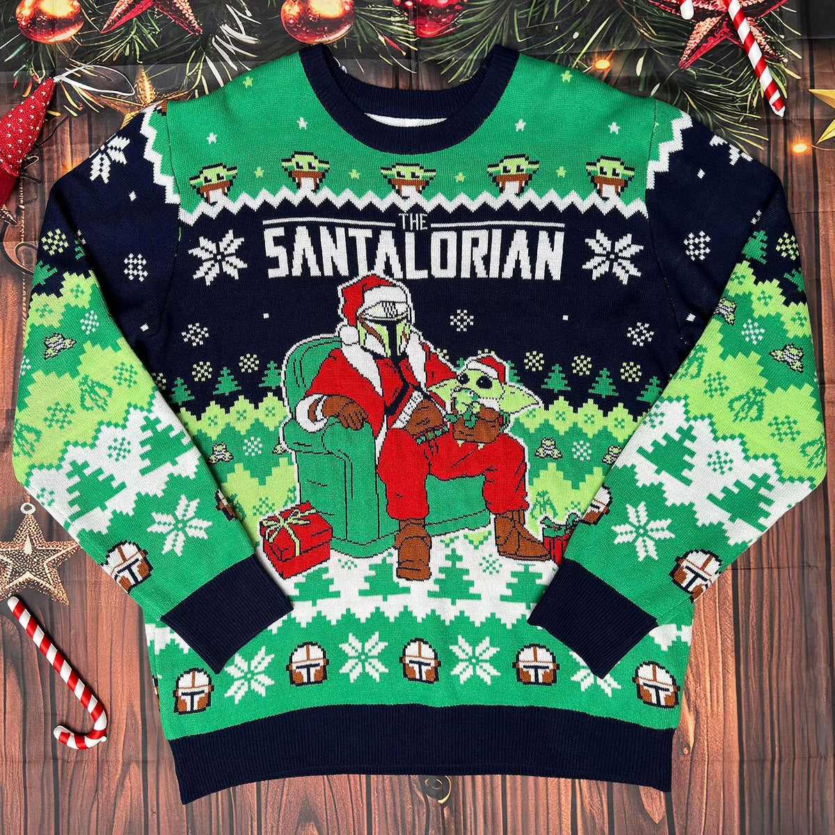 Santalorian Leg Lamp Ugly Christmas Sweater, view 2