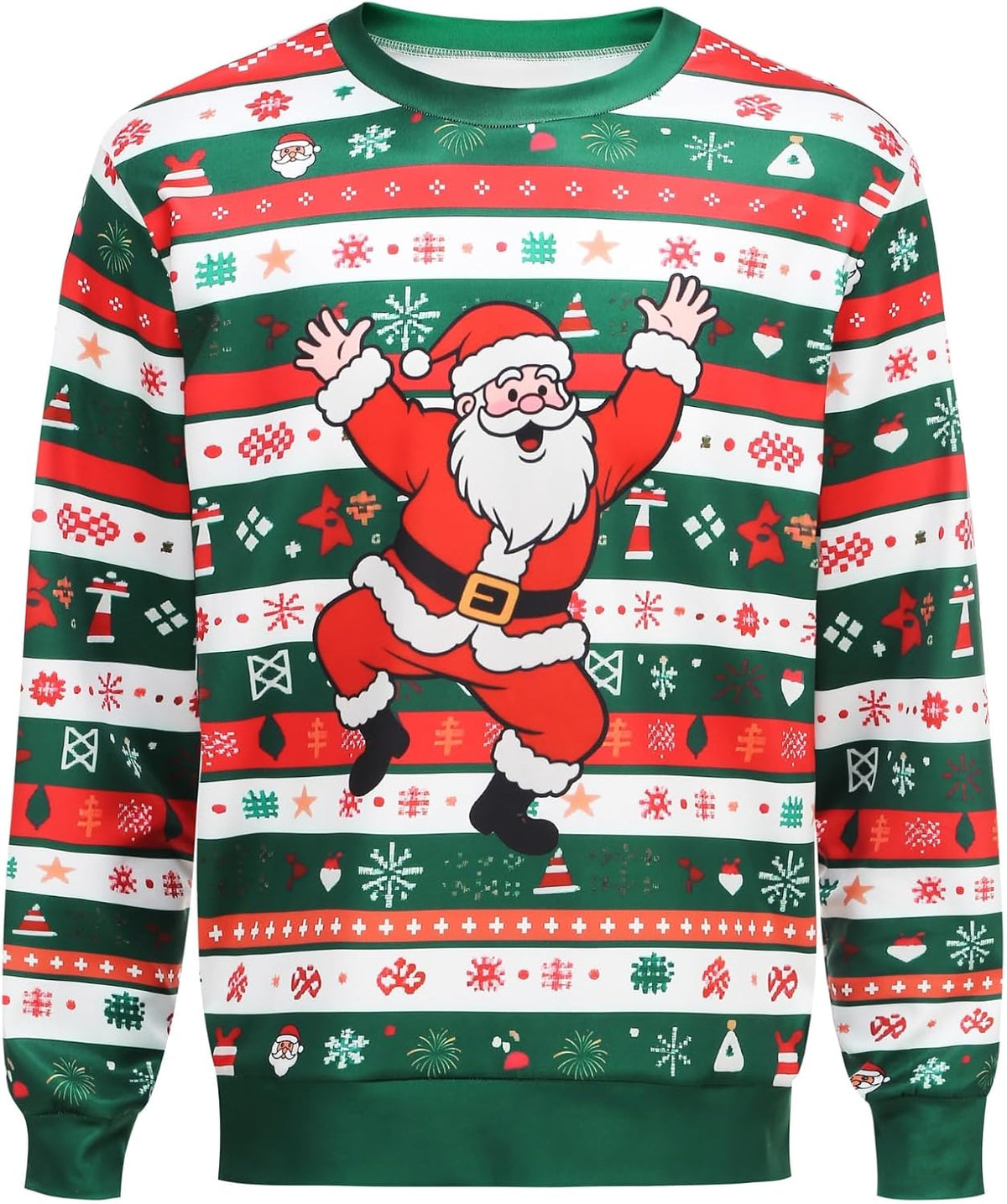 Dancing Santa Ugly Christmas Sweatshirt