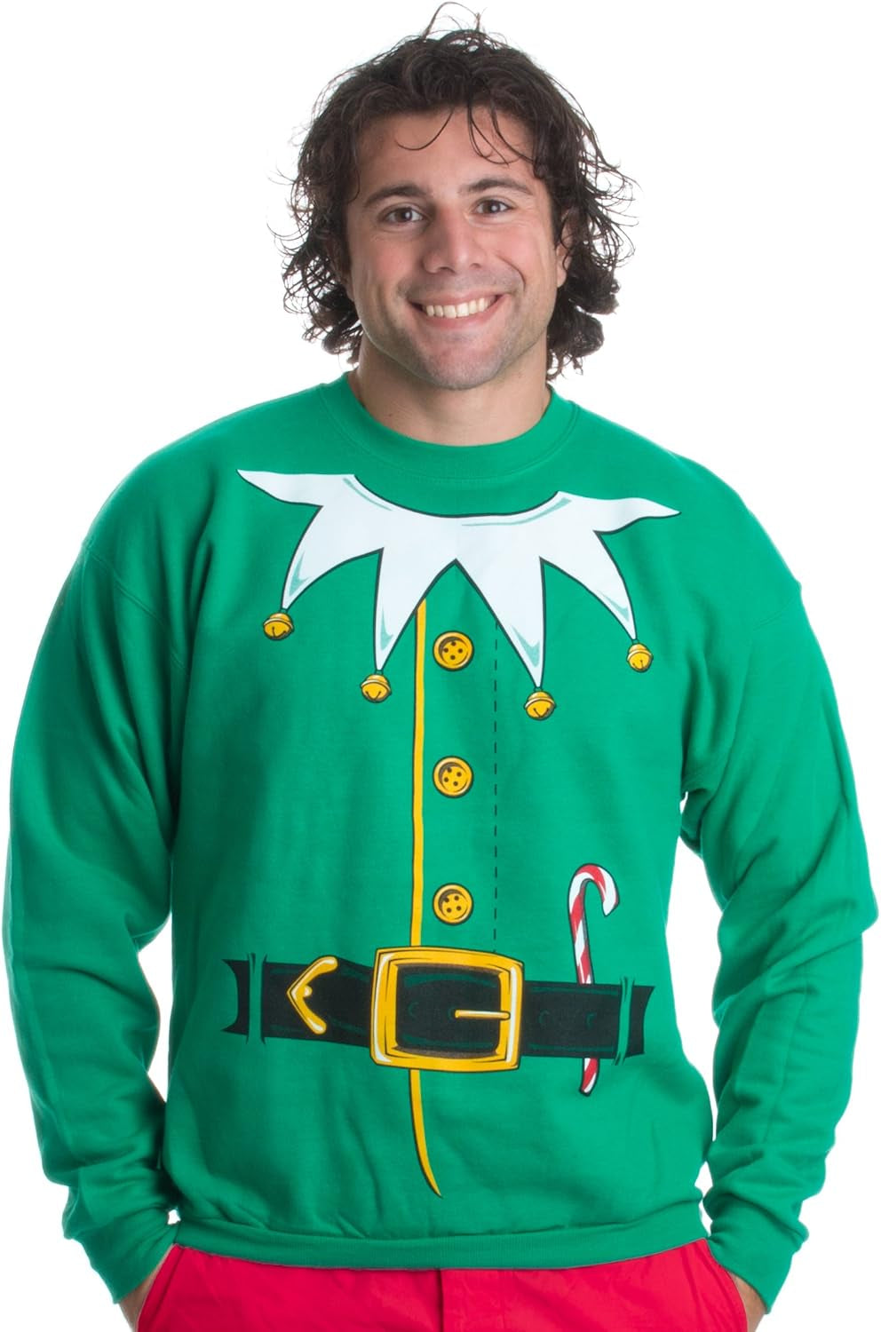 Elf Costume Christmas Sweatshirt, view 2
