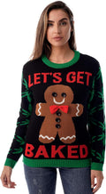 Let's Get Baked Gingerbread Ugly Christmas Sweater