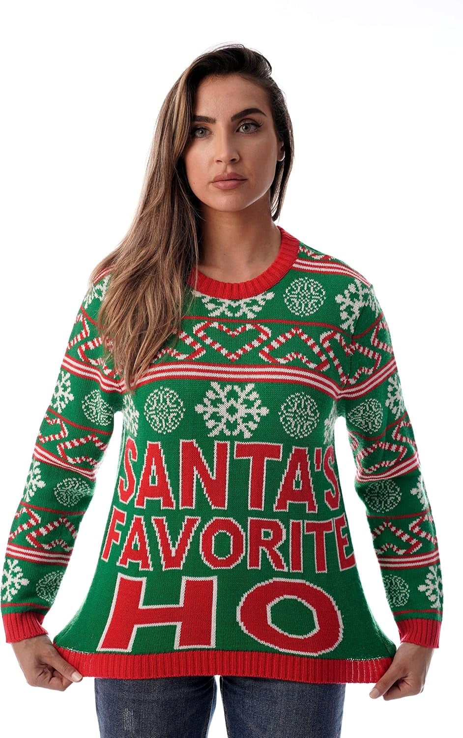 Santa's Favorite Ho Ugly Christmas Sweater, view 2