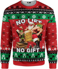 No Lift No Gift Santa Ugly Christmas Sweatshirt