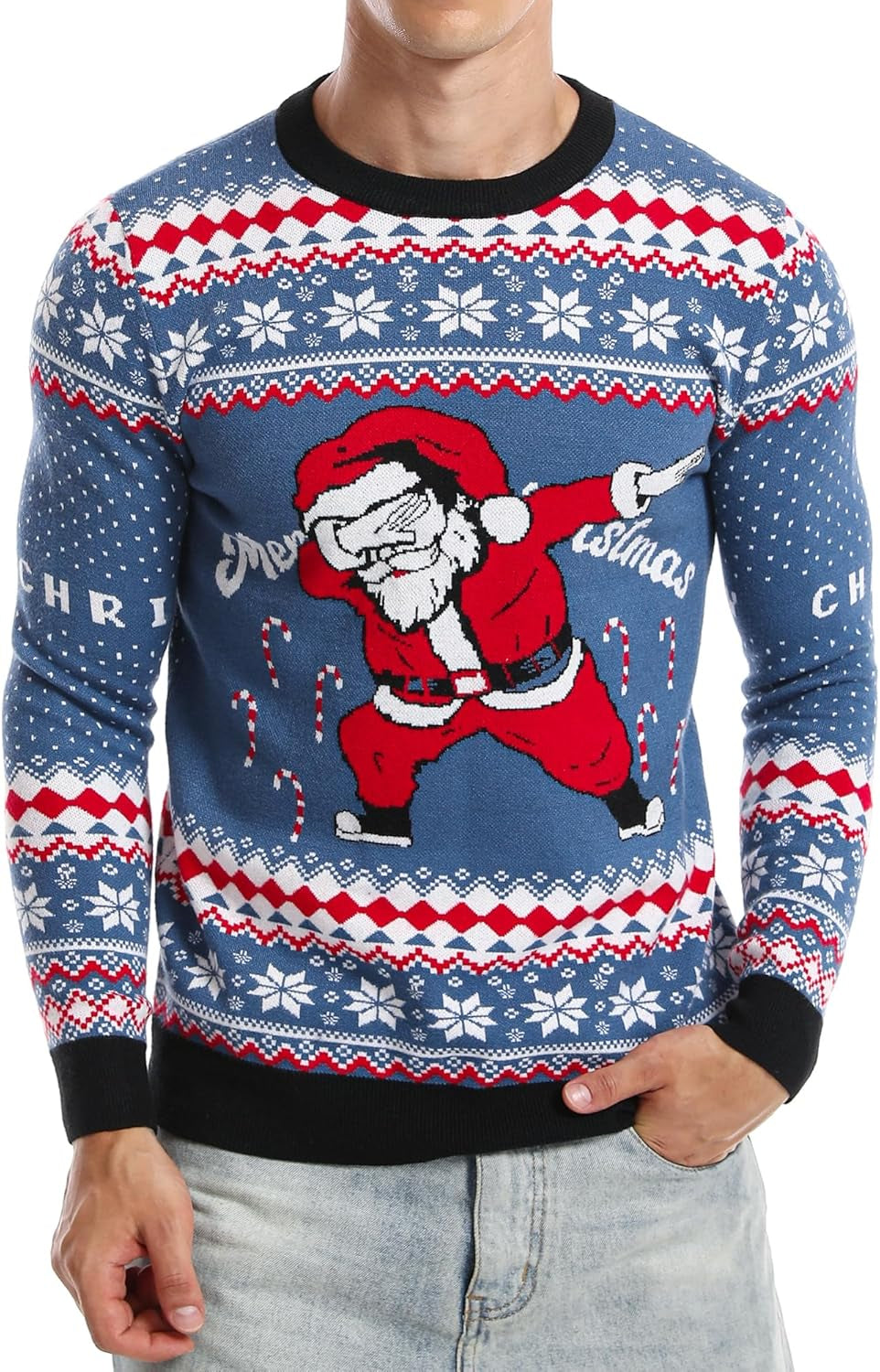 Dabbing Santa Ugly Christmas Sweater