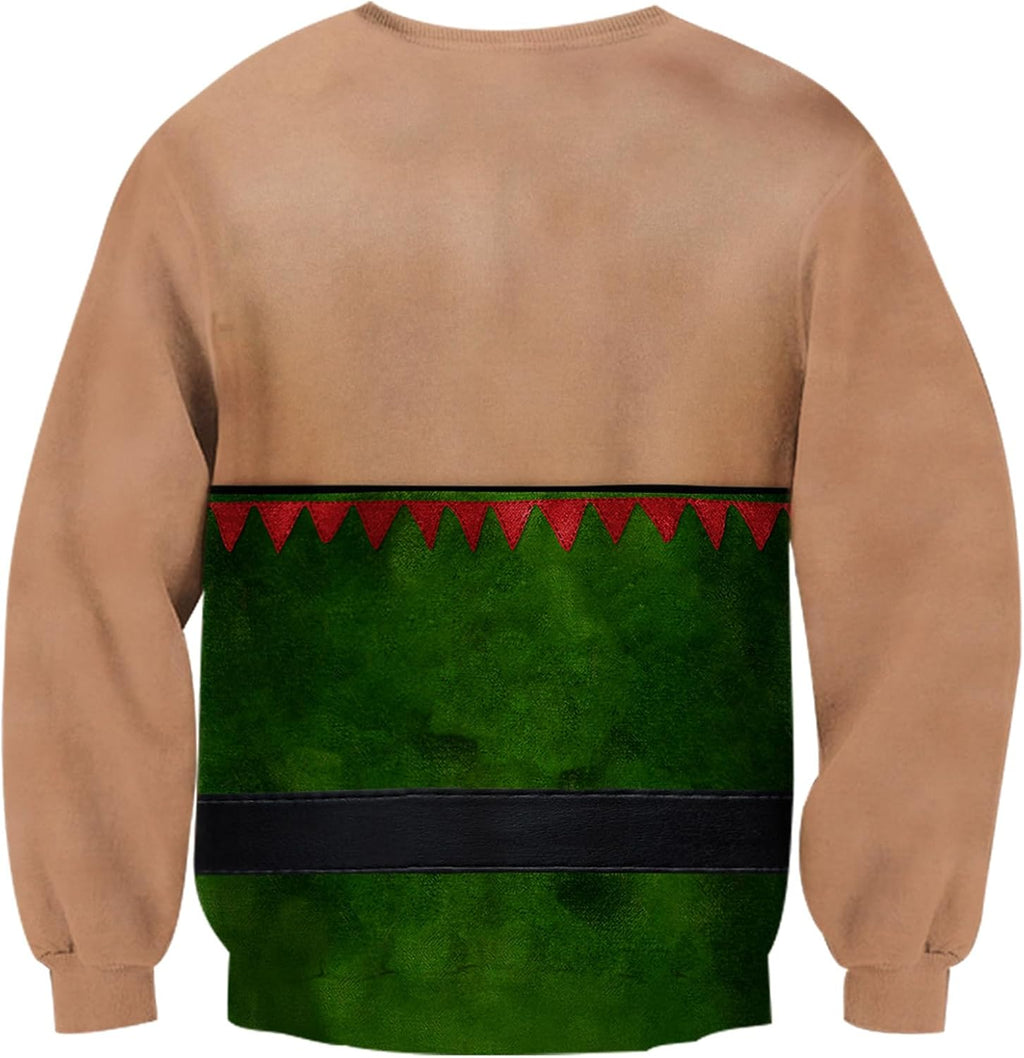 Elf Boobs Ugly Christmas Sweatshirt, view 3