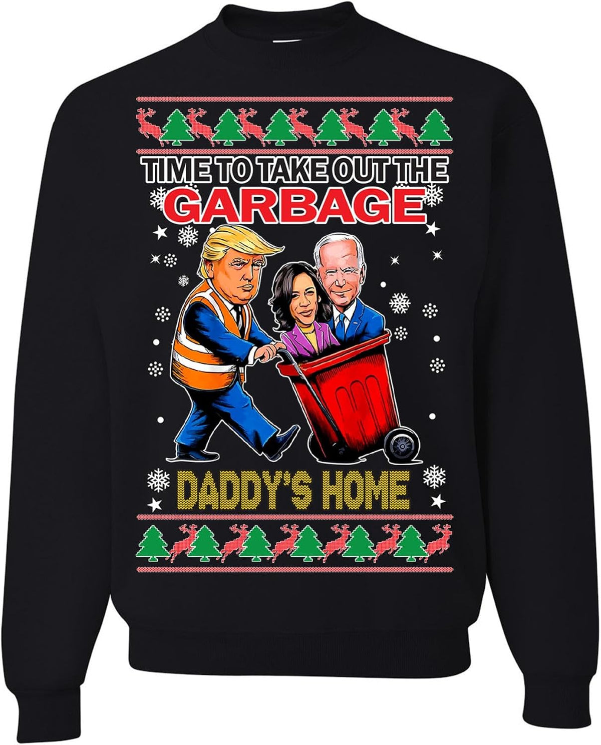 Time to Take Out the Garbage Christmas Sweatshirt, view 14