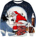 Santa Stuck in the Chimney Christmas Sweatshirt