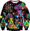 Neon Christmas Lights 3D Print Sweatshirt