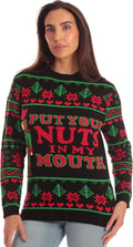 Put Your Nuts in My Mouth Nutcracker Ugly Christmas Sweater