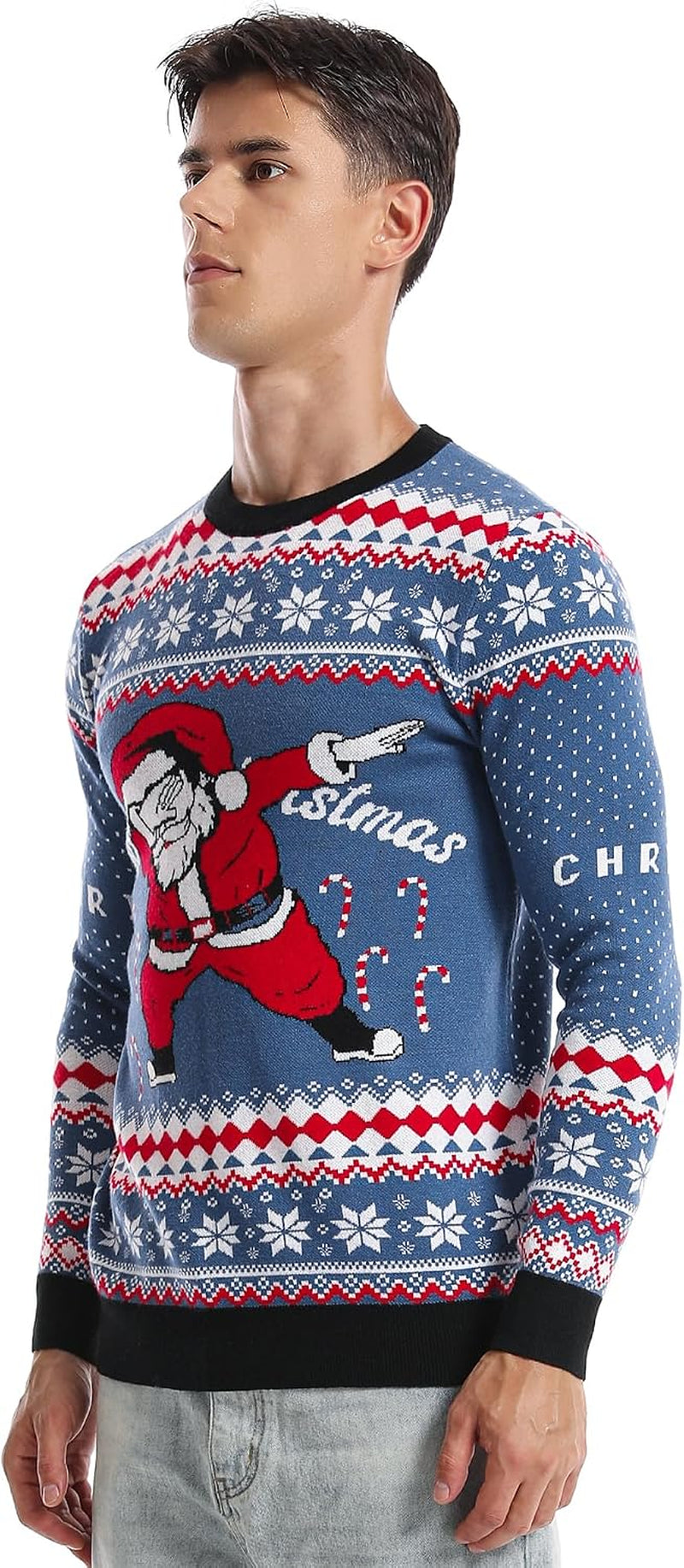 Dabbing Santa Ugly Christmas Sweater, view 4