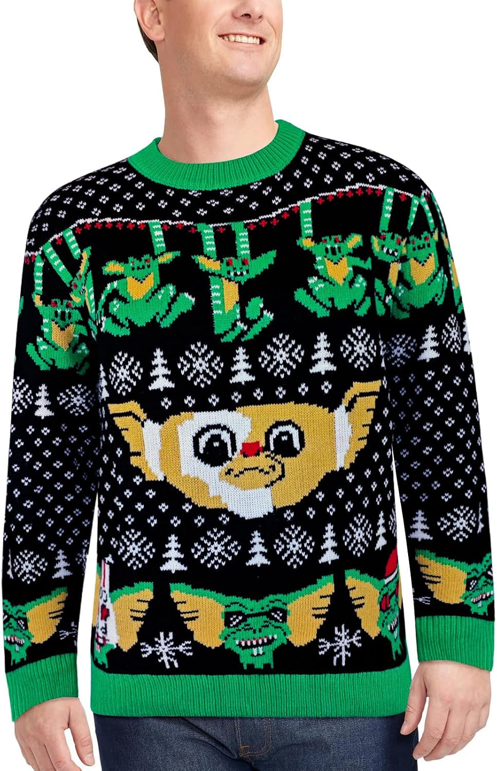 Gremlin Pattern Ugly Christmas Sweater, view 2