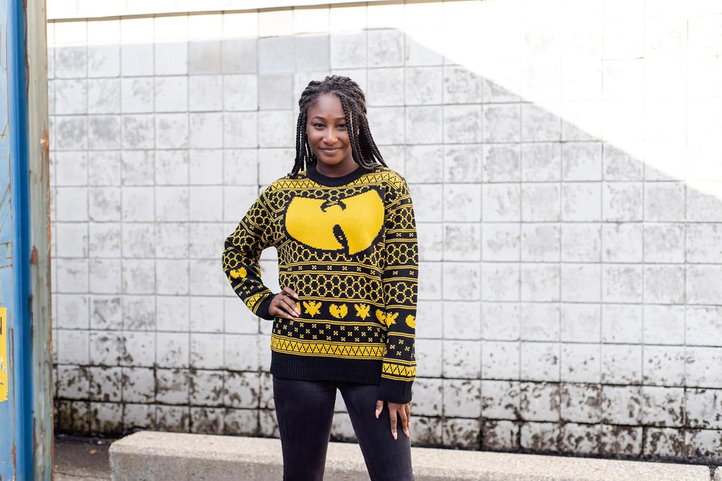 Killer Bees Black and Yellow Ugly Christmas Sweater, view 7