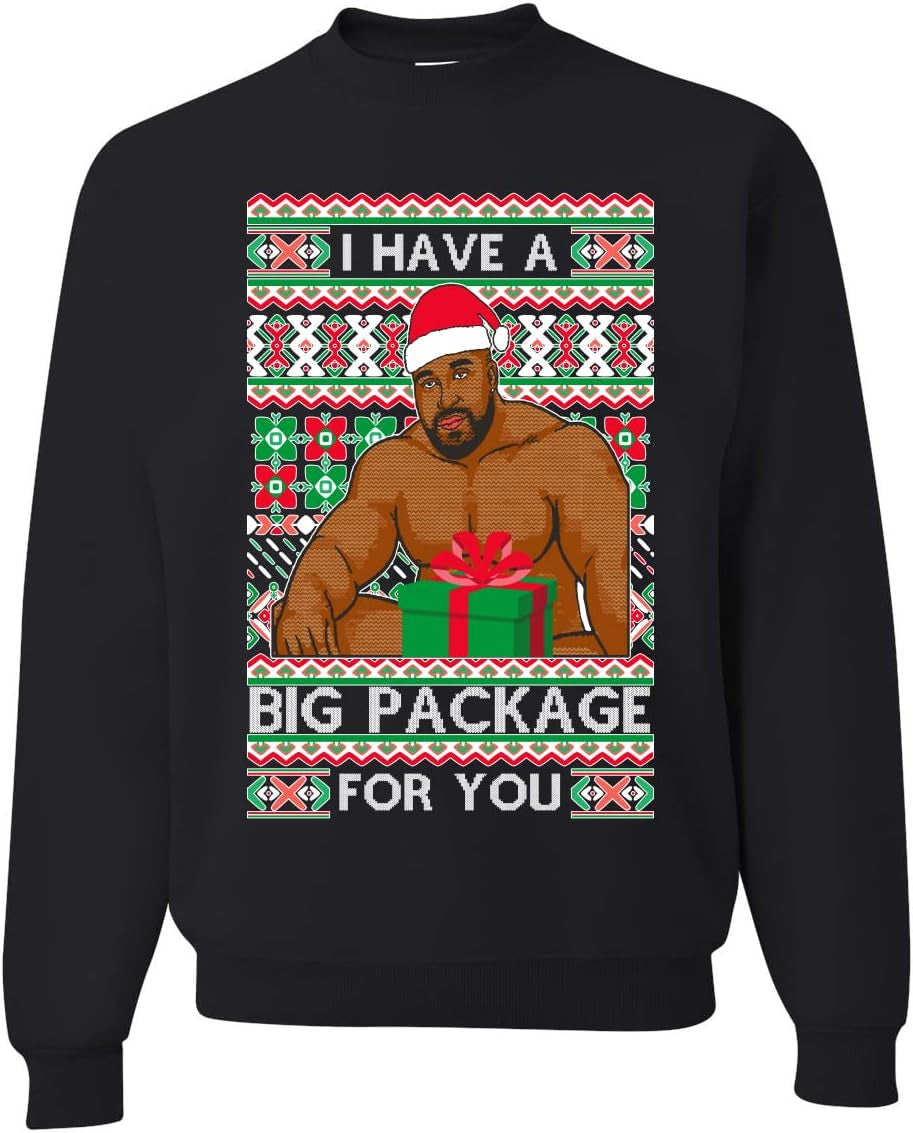 Big Package Meme Christmas Sweatshirt