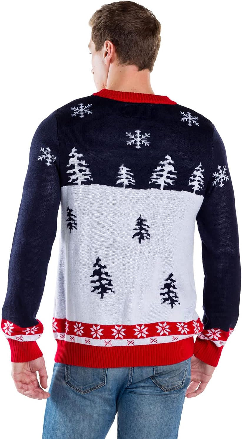 Navy Santa Ugly Christmas Sweater, view 3