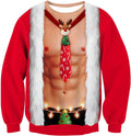Santa Six-Pack Illusion Christmas Sweatshirt