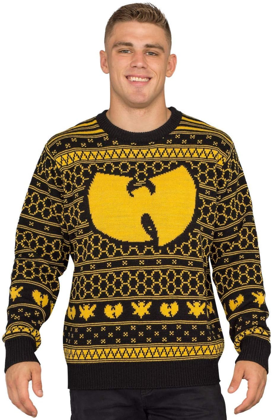 Killer Bees Black and Yellow Ugly Christmas Sweater