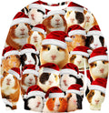 Guinea Pig Santa Hats Christmas Sweatshirt