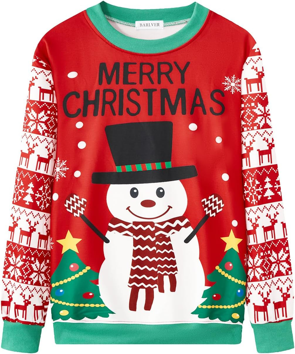 Merry Christmas Snowman Sweatshirt