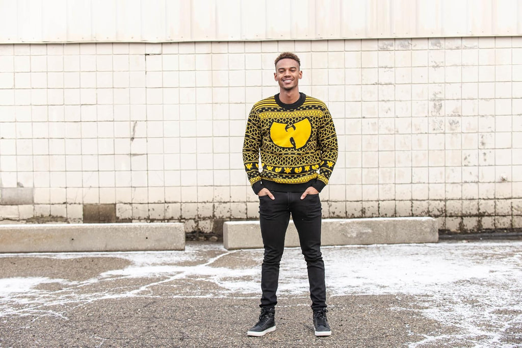 Killer Bees Black and Yellow Ugly Christmas Sweater, view 6
