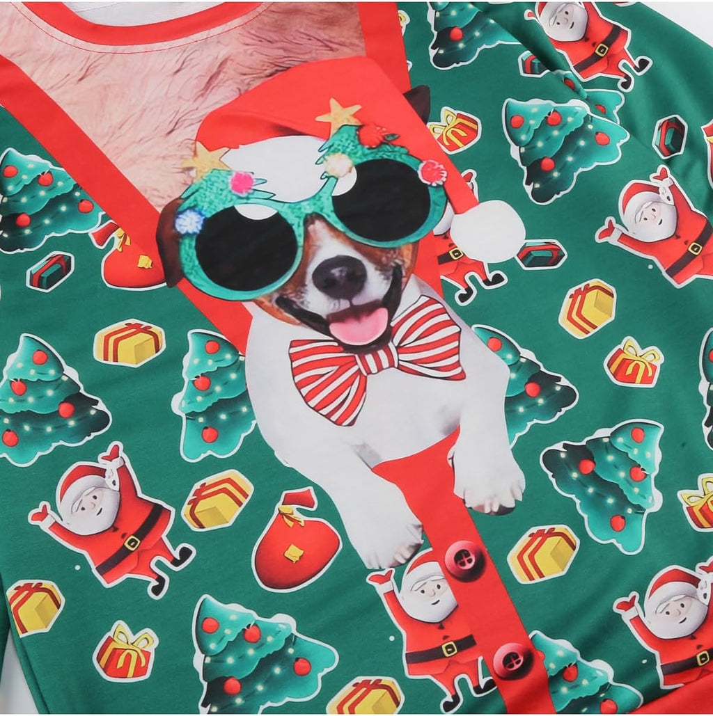 Sunglasses Dog Ugly Christmas Sweatshirt