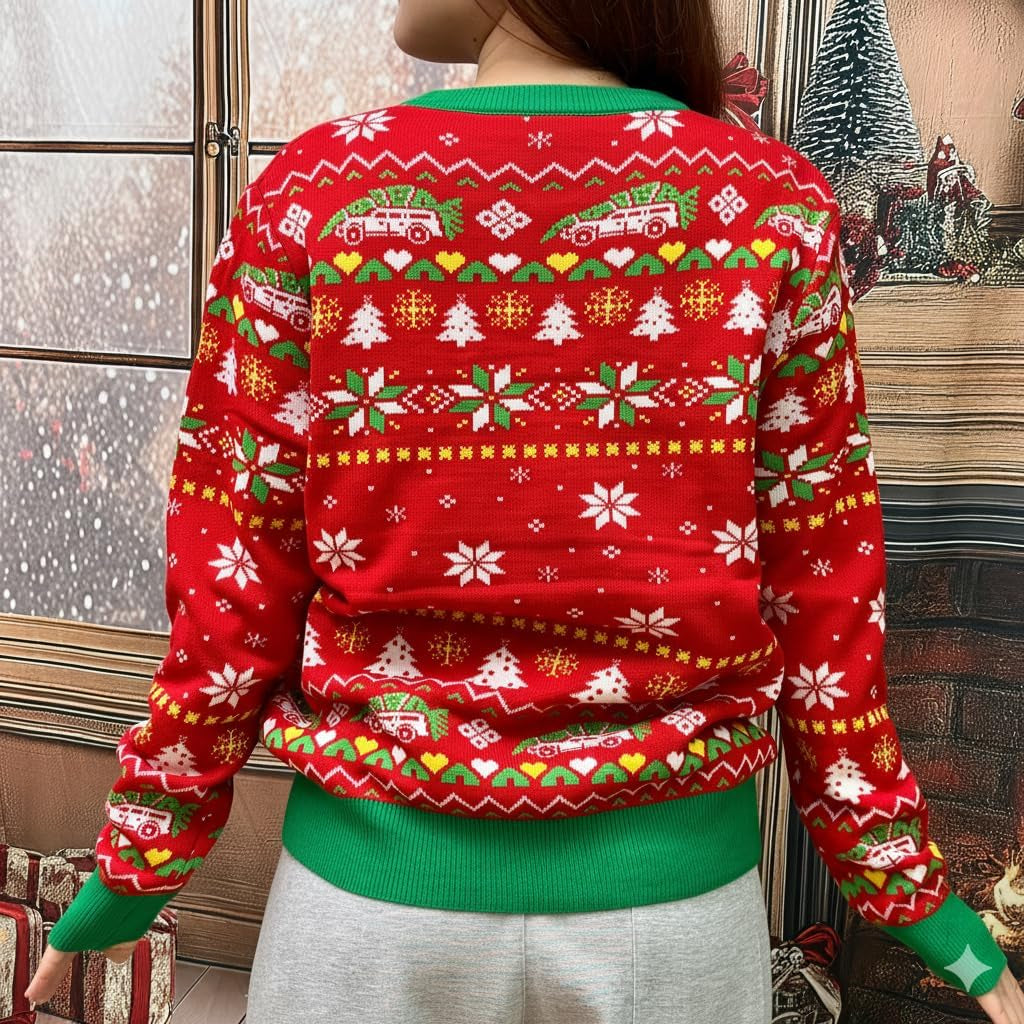 Where Do You Think Tree Ugly Christmas Sweater, view 2