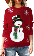 Snowman Knit Christmas Sweater