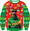 Let It Glow Reindeer Christmas Sweatshirt