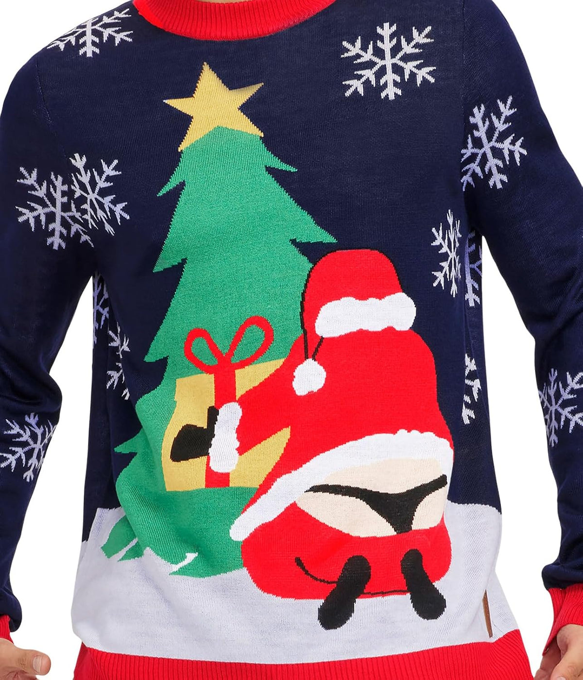 Santa Surprise Ugly Christmas Sweater, view 3